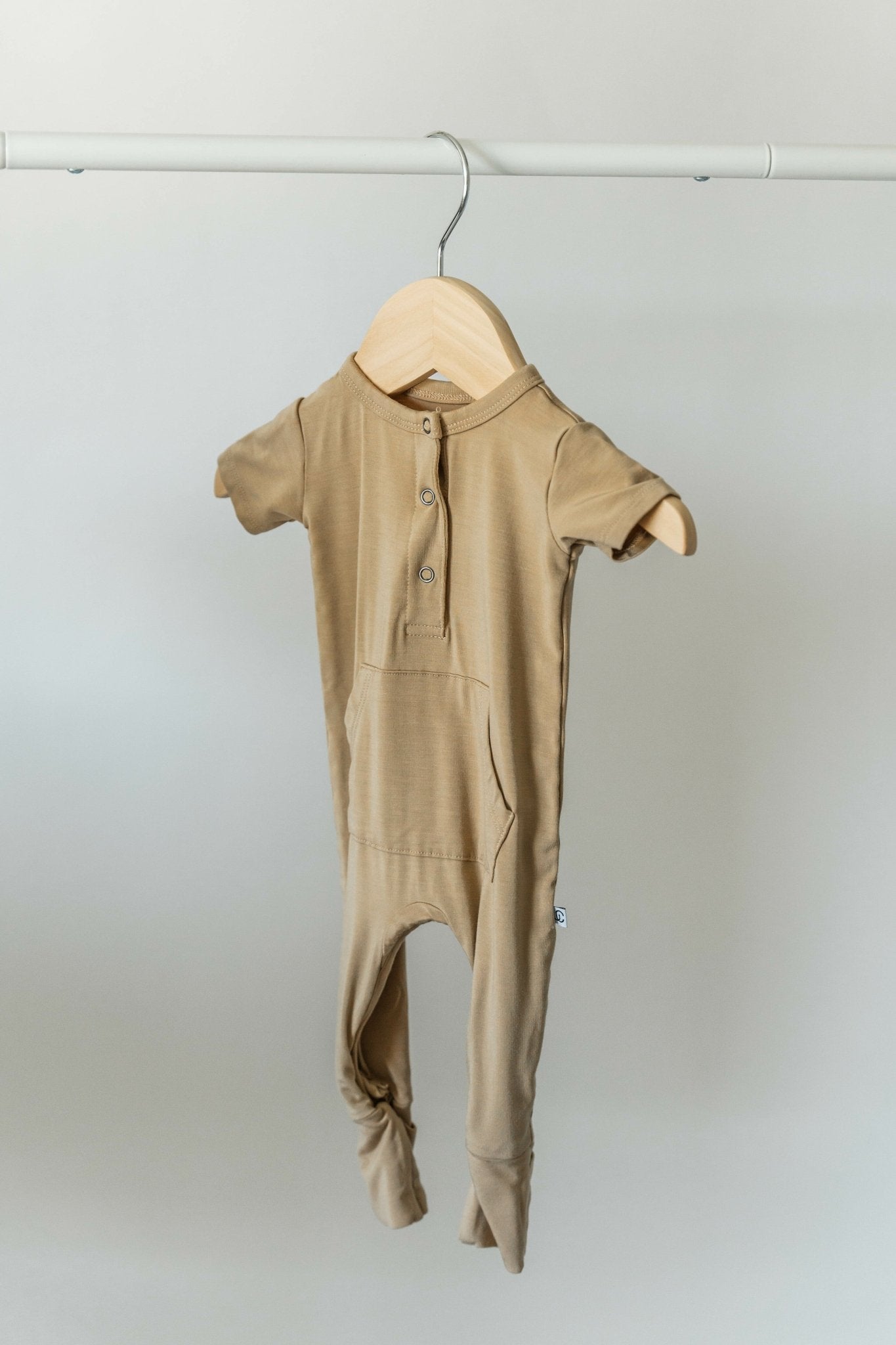 Short Sleeve Romper - Desert Tan - Jettson Cole