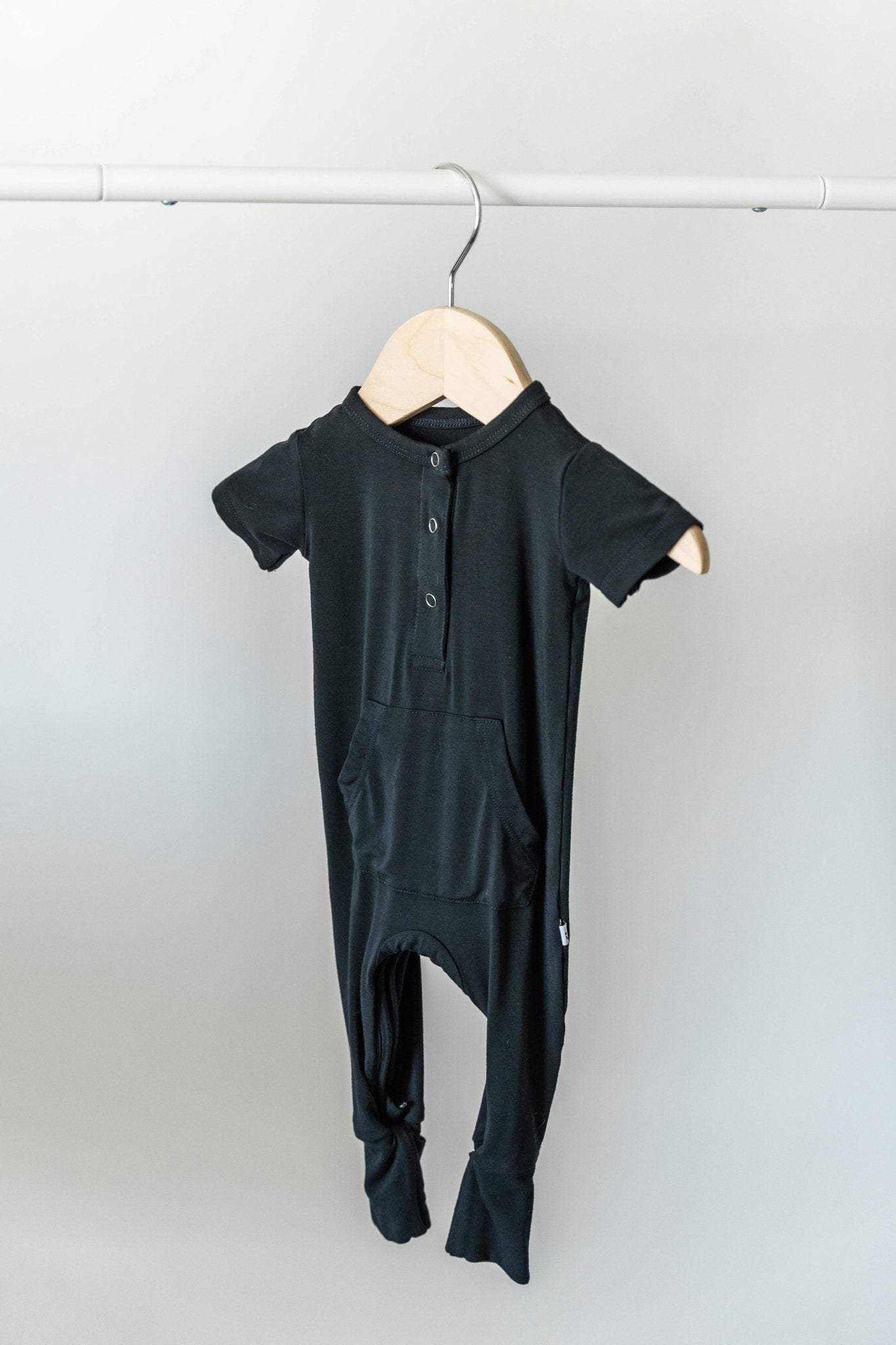 Short Sleeve Romper - Jett Black - Jettson Cole
