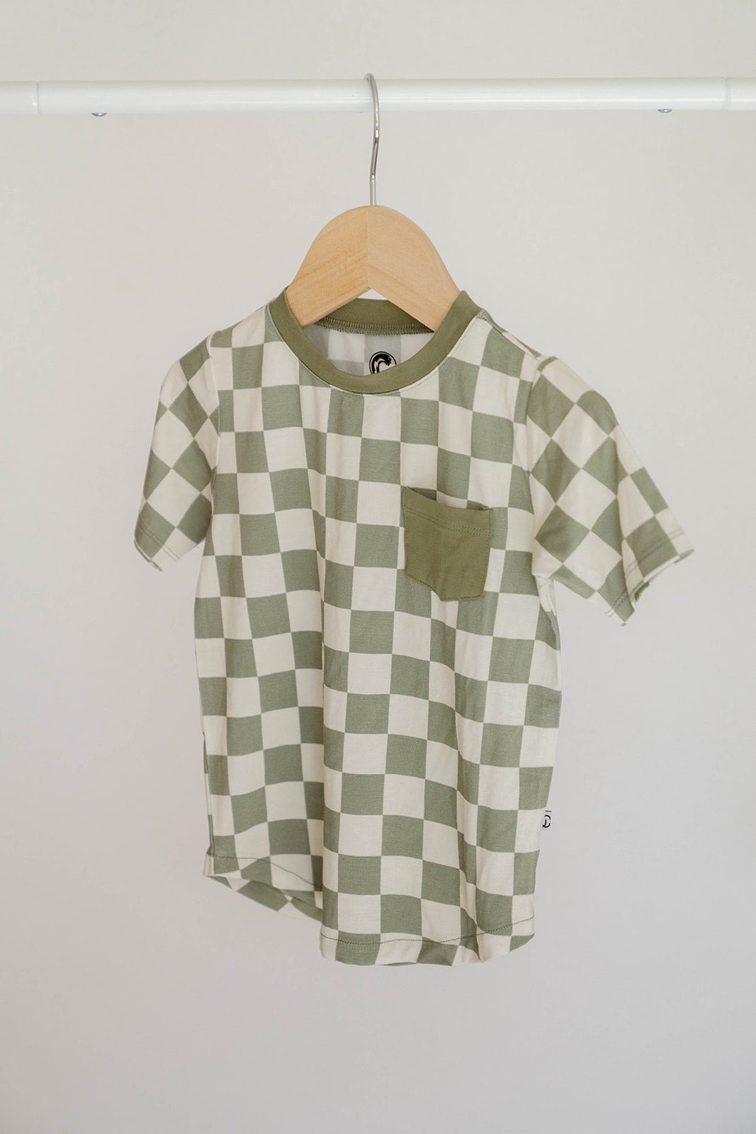 Checkered pocket tee- Sage - Jettson Cole