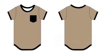 Tan+ Black pocket tee - PREORDER - Jettson Cole