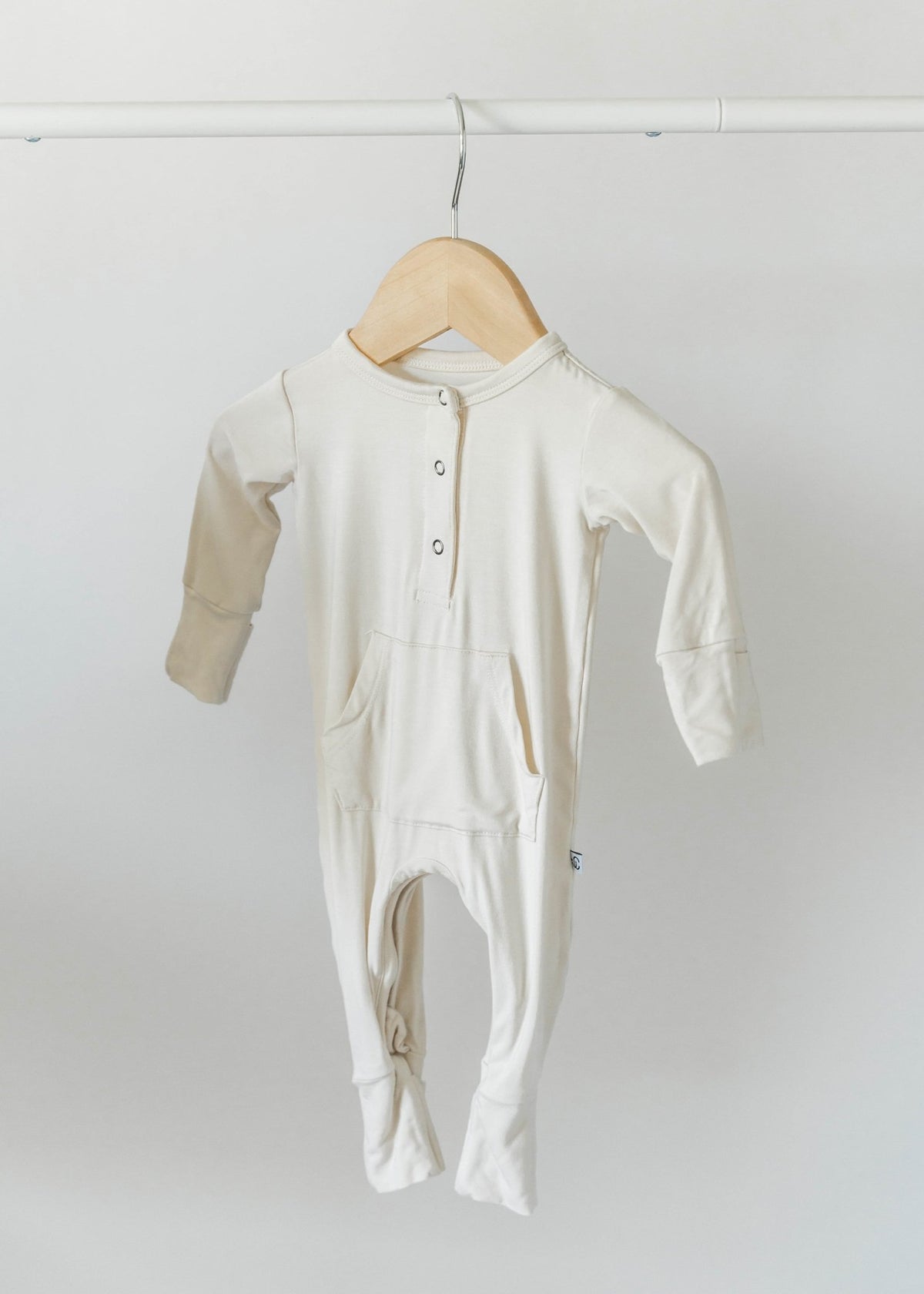 Long Sleeve Romper - Cream - Jettson Cole