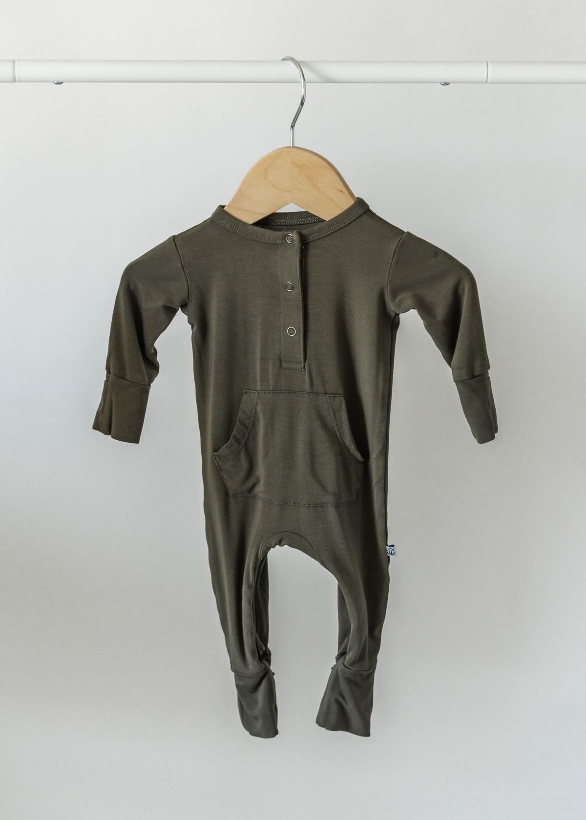 Long Sleeve Romper - Dark Olive - Jettson Cole