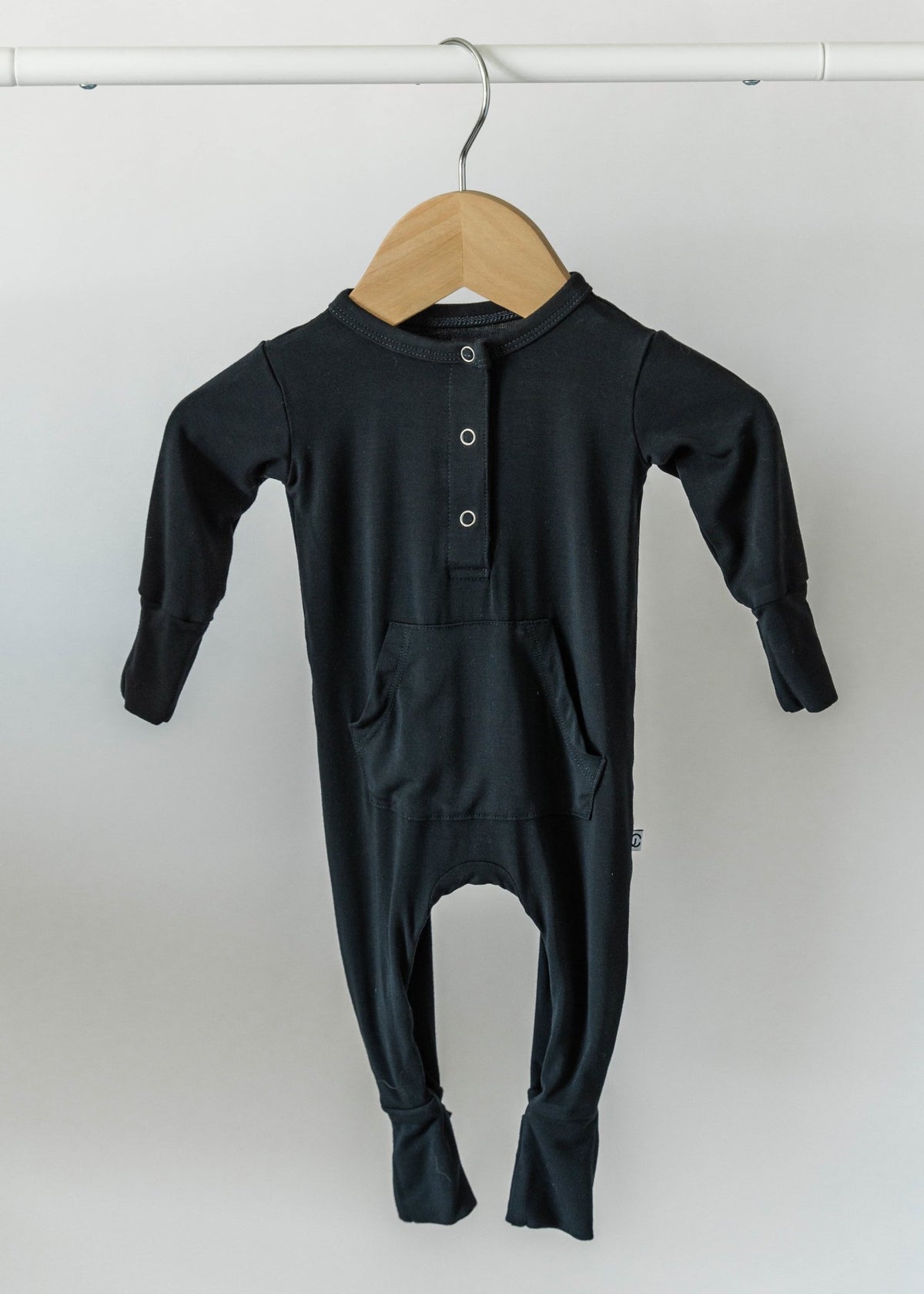 Long Sleeve Romper - Jett Black - Jettson Cole