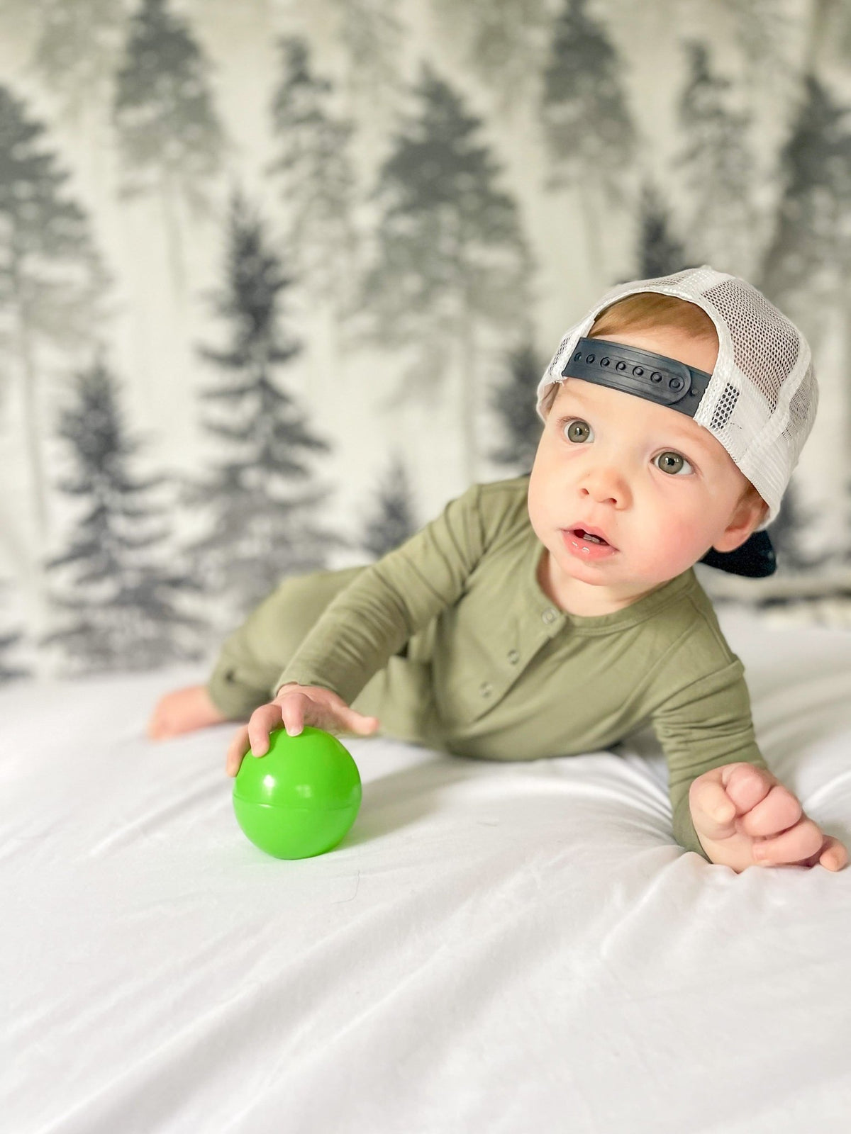 Long Sleeve Romper - Sage - Jettson Cole