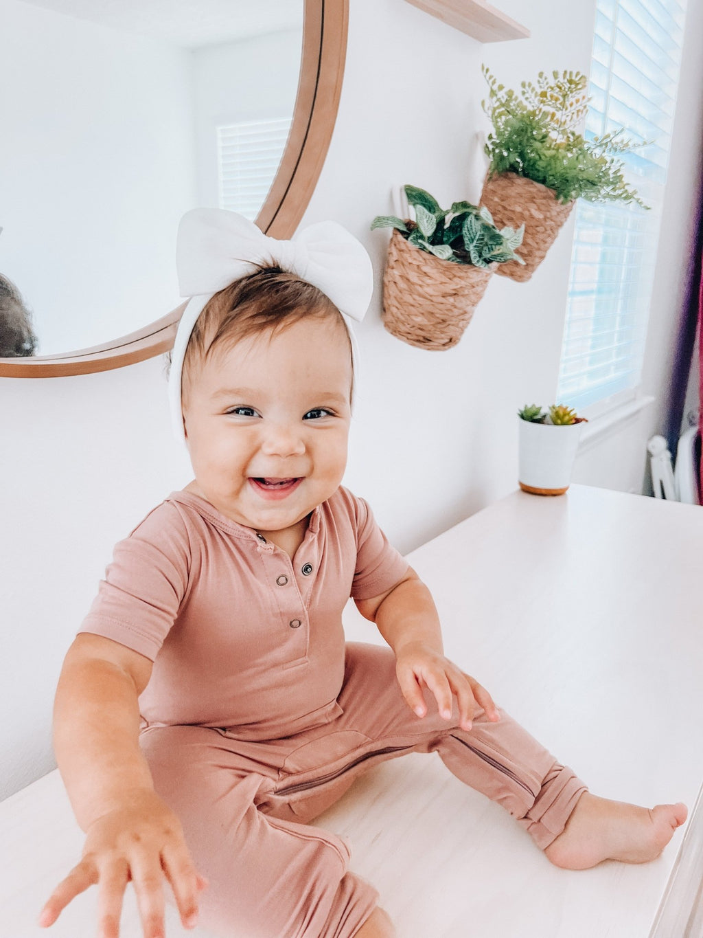 Short Sleeve Romper - Canyon Clay - Jettson Cole