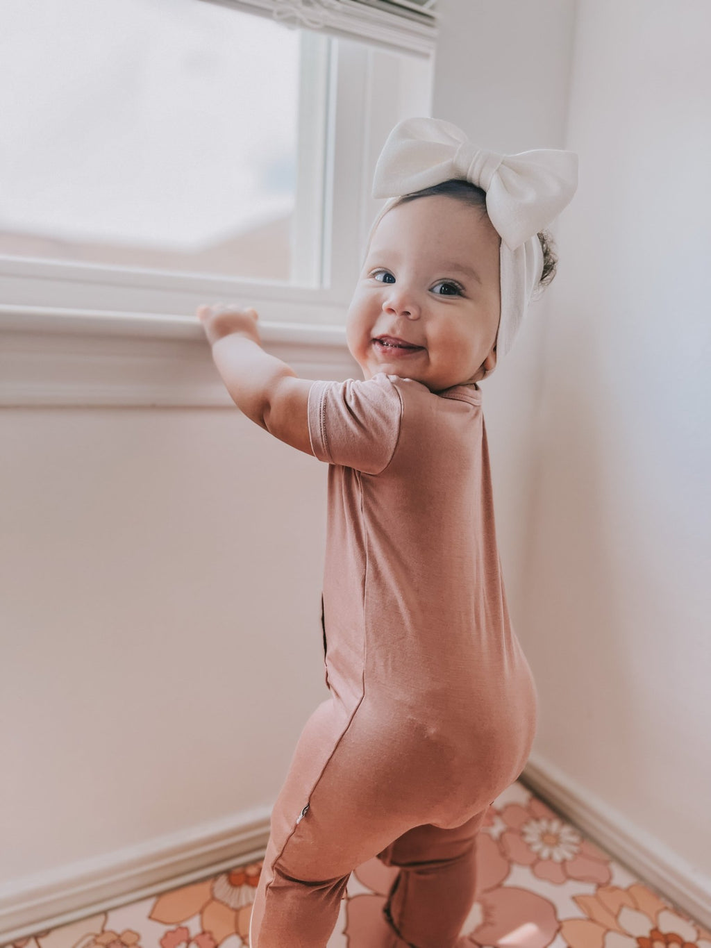 Short Sleeve Romper - Canyon Clay - Jettson Cole