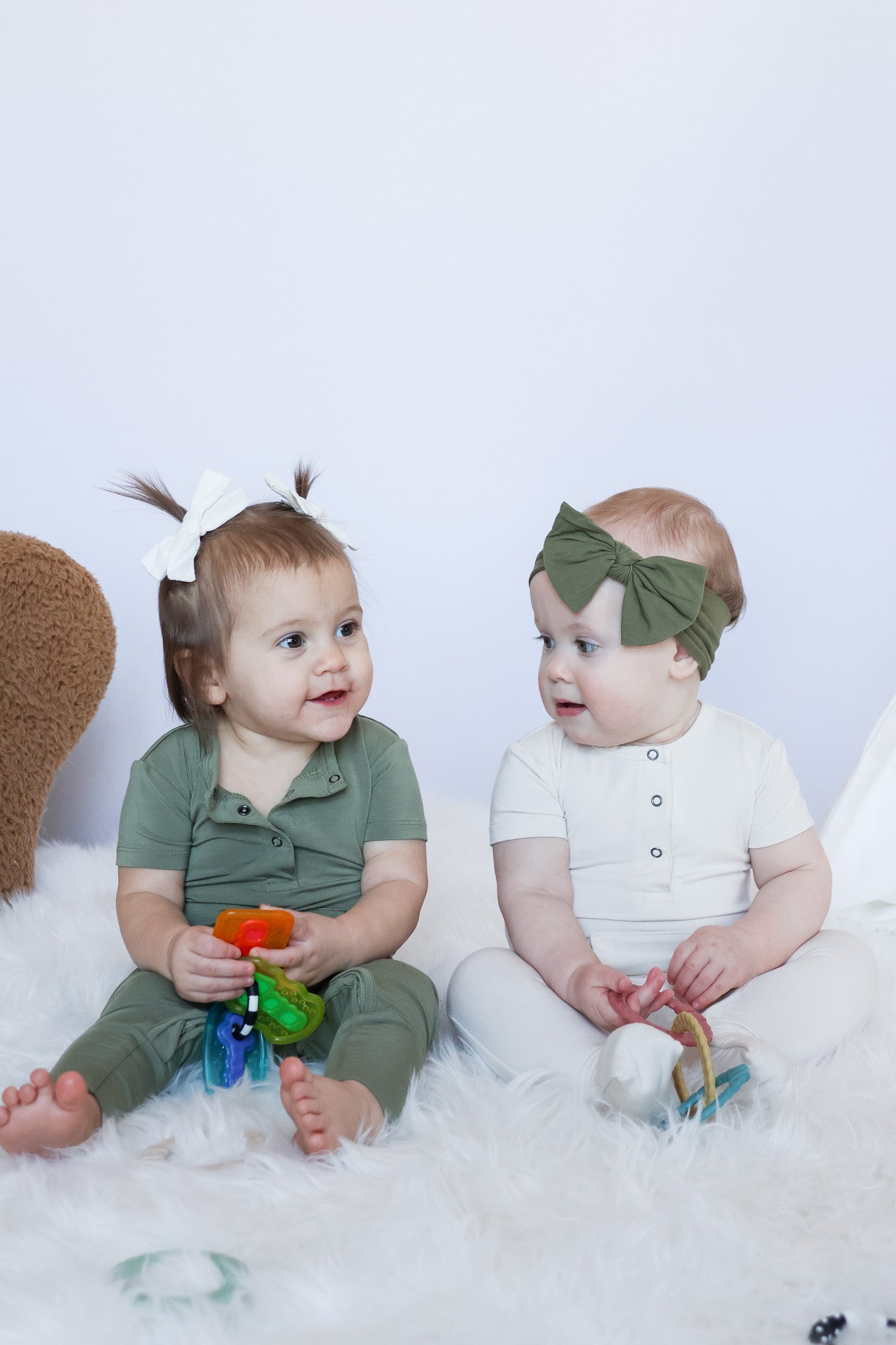 Baby Footie Romper Bamboo - Cream – Jettson Cole