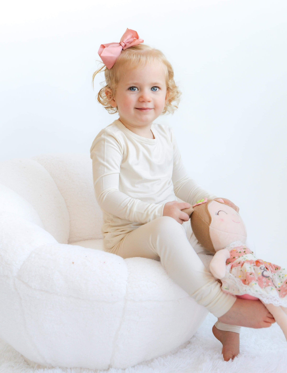 Two-Piece Pajamas - Cream - Jettson Cole